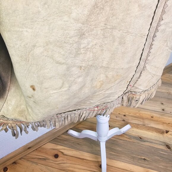 Vintage 70's Handcrafted Embroidered & Beaded Deerskin Jacket - Picture 12 of 16